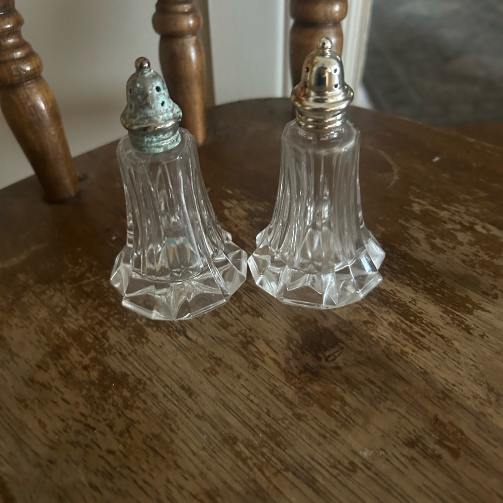 Elegant Glass Salt and Pepper Shaker Set